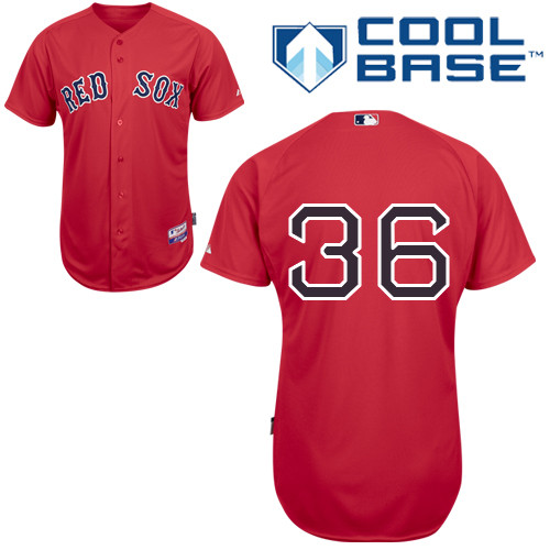 Junichi Tazawa #36 mlb Jersey-Boston Red Sox Women's Authentic Alternate Red Cool Base Baseball Jersey